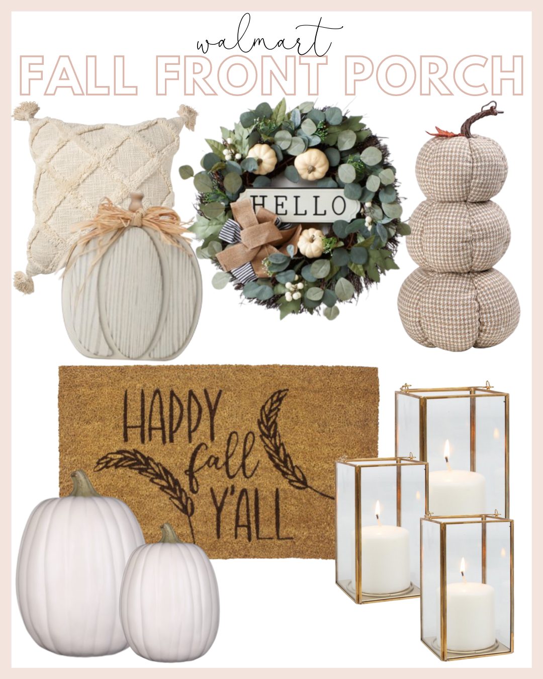 Walmart fall front porch ideas