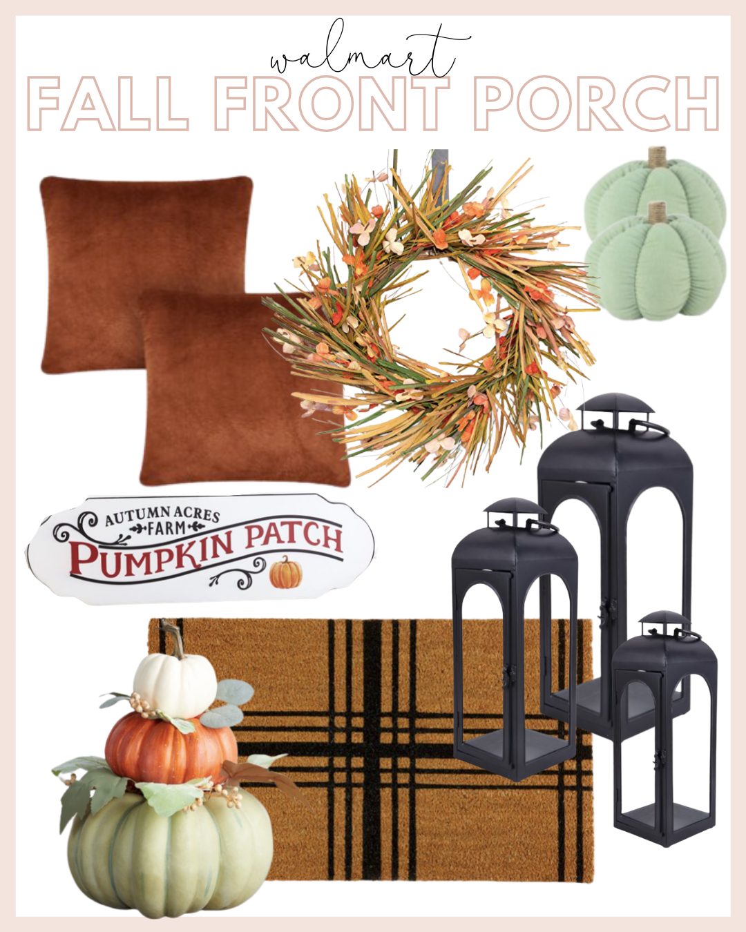 Walmart fall front porch ideas