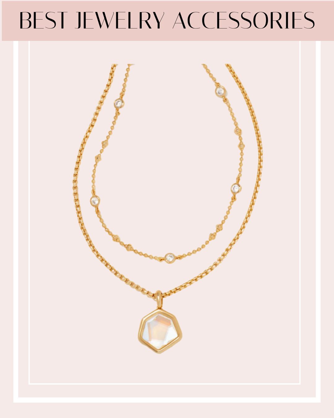 vanessa gold double strand necklace by kendra scott