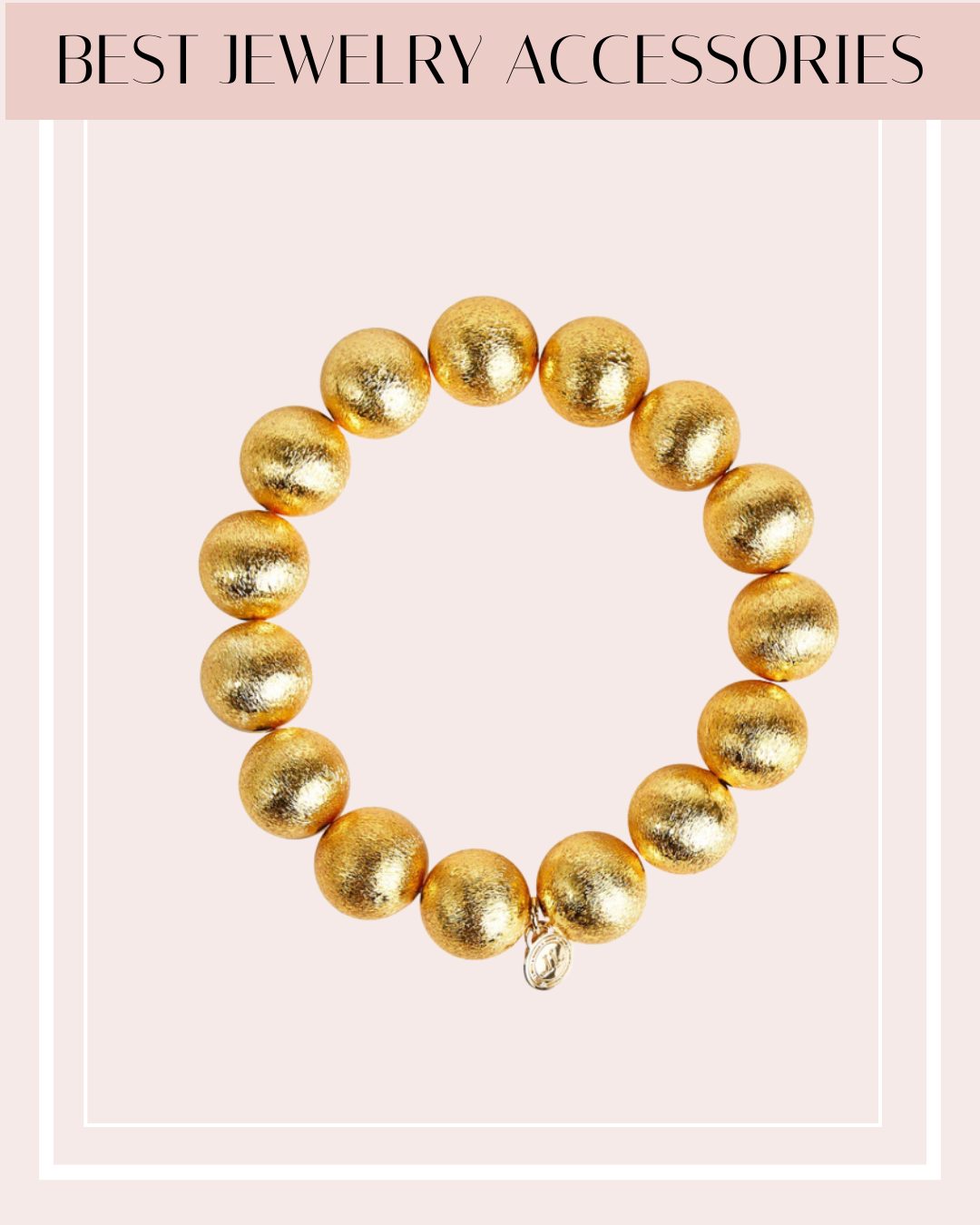 gold bead bracelet by lisi lerch, how to accessorize with jewelry