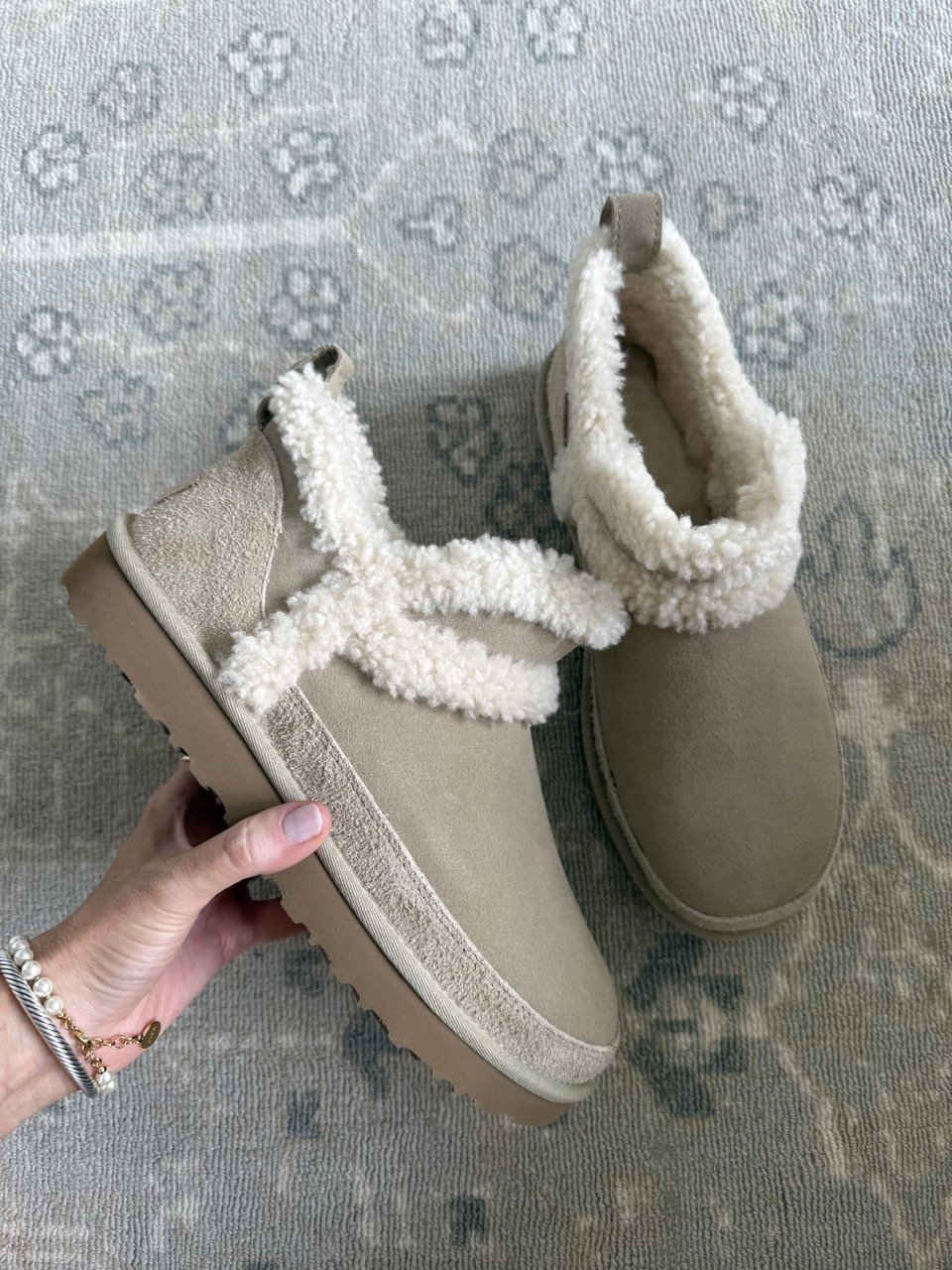 Classic Ultra Mini Spillseam Genuine Shearling Bootie