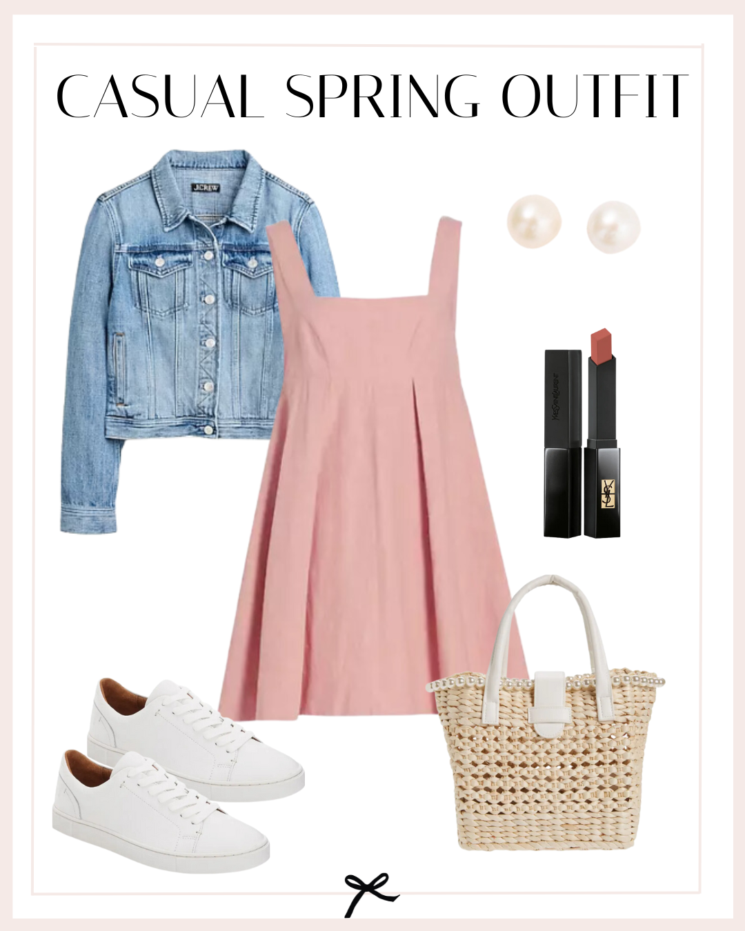 Casual spring capsule wardrobe